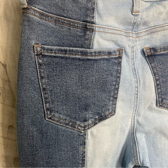 Altar'd State Blue Two-Tone Flare Jeans - Picture 11 of 11